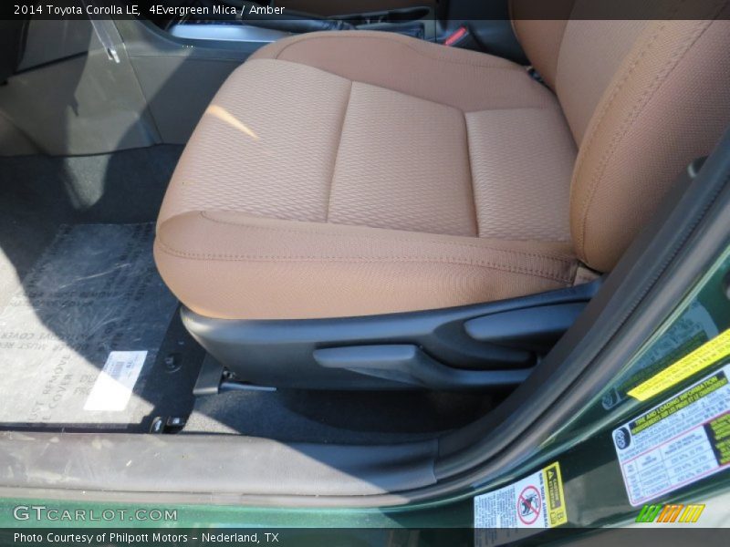 4Evergreen Mica / Amber 2014 Toyota Corolla LE