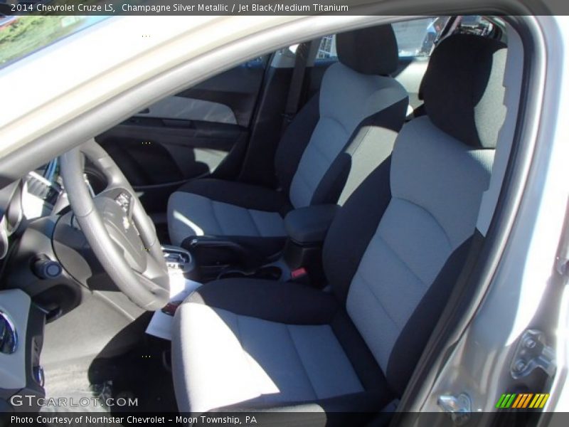 Champagne Silver Metallic / Jet Black/Medium Titanium 2014 Chevrolet Cruze LS