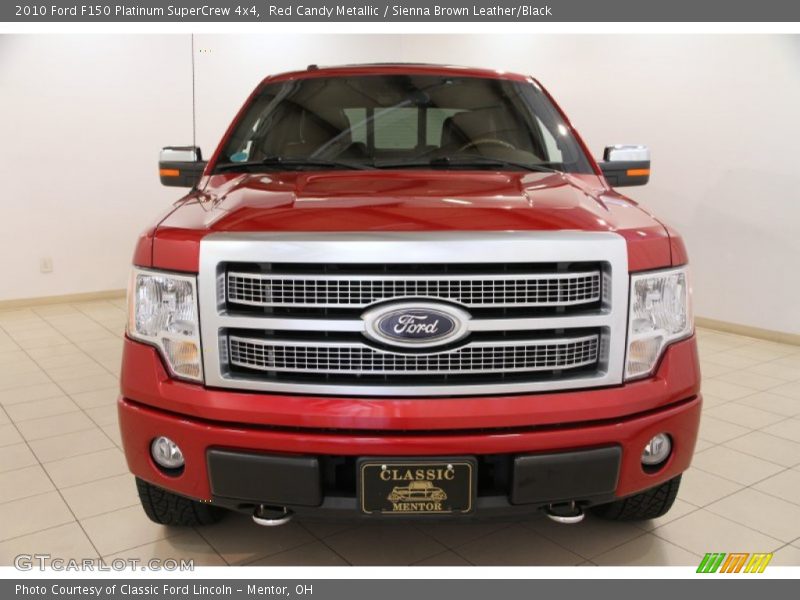 Red Candy Metallic / Sienna Brown Leather/Black 2010 Ford F150 Platinum SuperCrew 4x4