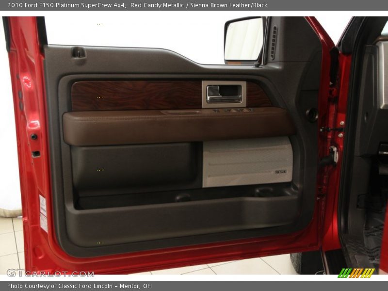 Red Candy Metallic / Sienna Brown Leather/Black 2010 Ford F150 Platinum SuperCrew 4x4