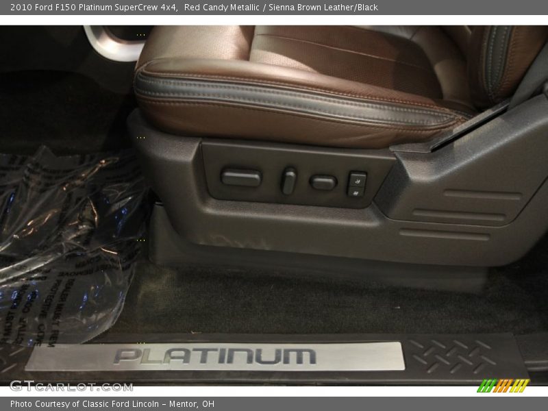 Red Candy Metallic / Sienna Brown Leather/Black 2010 Ford F150 Platinum SuperCrew 4x4