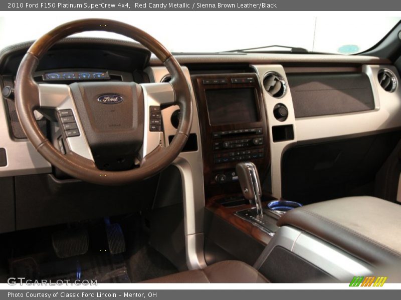 Red Candy Metallic / Sienna Brown Leather/Black 2010 Ford F150 Platinum SuperCrew 4x4