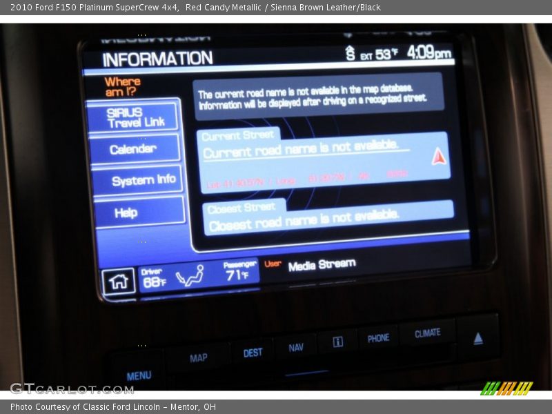 Red Candy Metallic / Sienna Brown Leather/Black 2010 Ford F150 Platinum SuperCrew 4x4