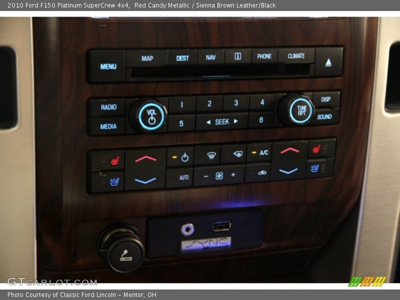 Red Candy Metallic / Sienna Brown Leather/Black 2010 Ford F150 Platinum SuperCrew 4x4