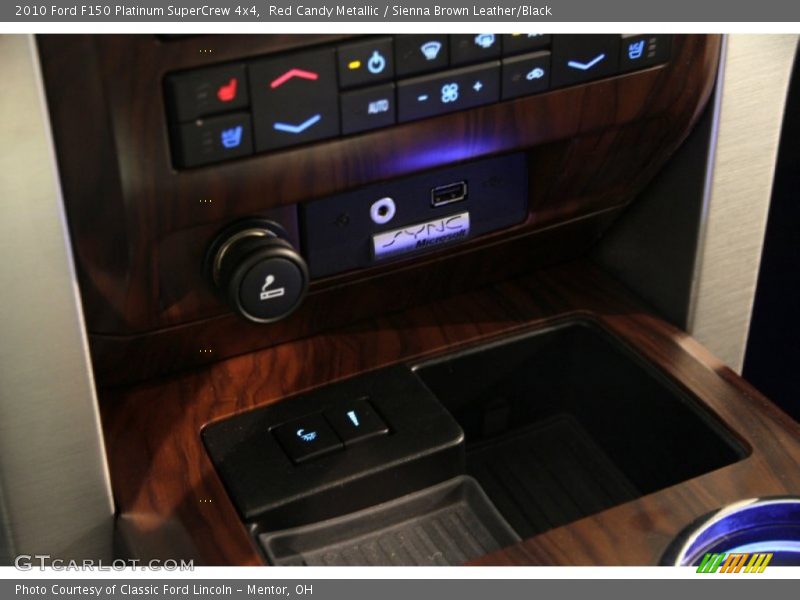 Red Candy Metallic / Sienna Brown Leather/Black 2010 Ford F150 Platinum SuperCrew 4x4