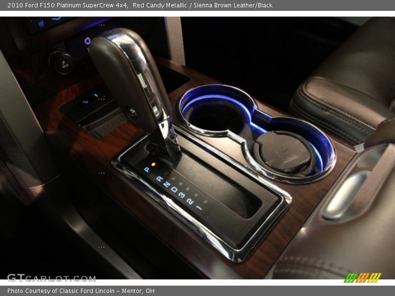 Red Candy Metallic / Sienna Brown Leather/Black 2010 Ford F150 Platinum SuperCrew 4x4
