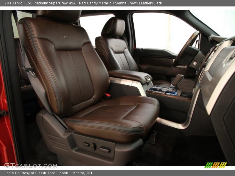 Red Candy Metallic / Sienna Brown Leather/Black 2010 Ford F150 Platinum SuperCrew 4x4