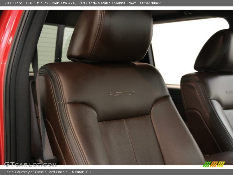 Red Candy Metallic / Sienna Brown Leather/Black 2010 Ford F150 Platinum SuperCrew 4x4