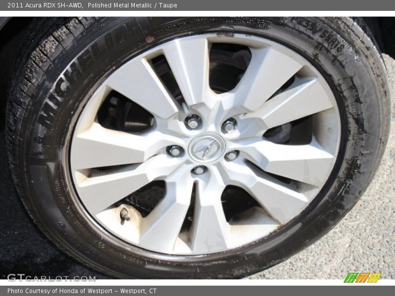 Polished Metal Metallic / Taupe 2011 Acura RDX SH-AWD