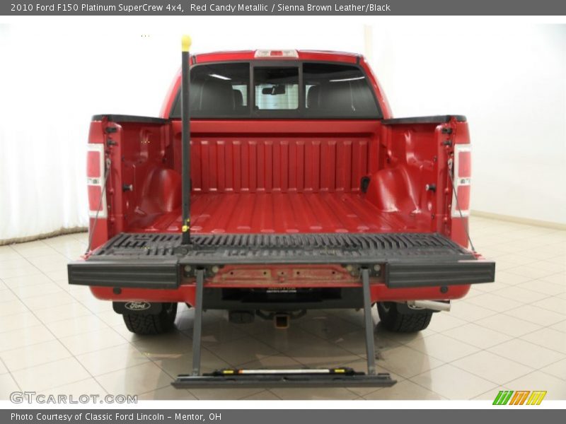 Red Candy Metallic / Sienna Brown Leather/Black 2010 Ford F150 Platinum SuperCrew 4x4
