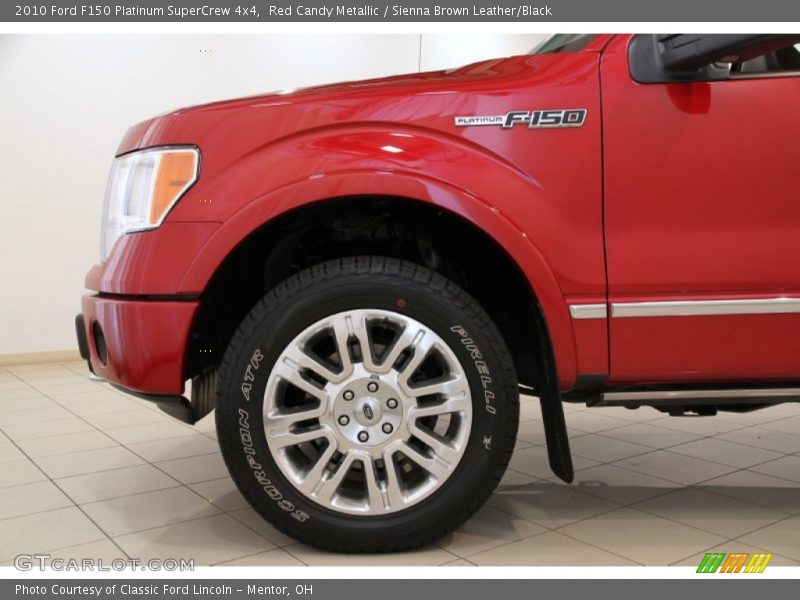 Red Candy Metallic / Sienna Brown Leather/Black 2010 Ford F150 Platinum SuperCrew 4x4