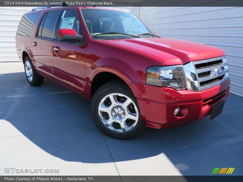 Ruby Red / Charcoal Black 2014 Ford Expedition EL Limited
