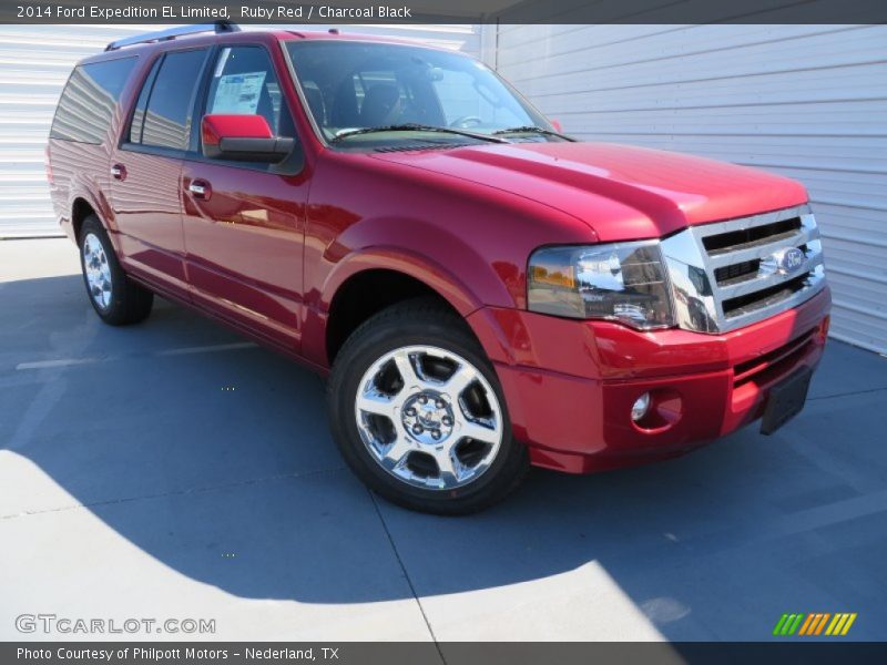 Ruby Red / Charcoal Black 2014 Ford Expedition EL Limited