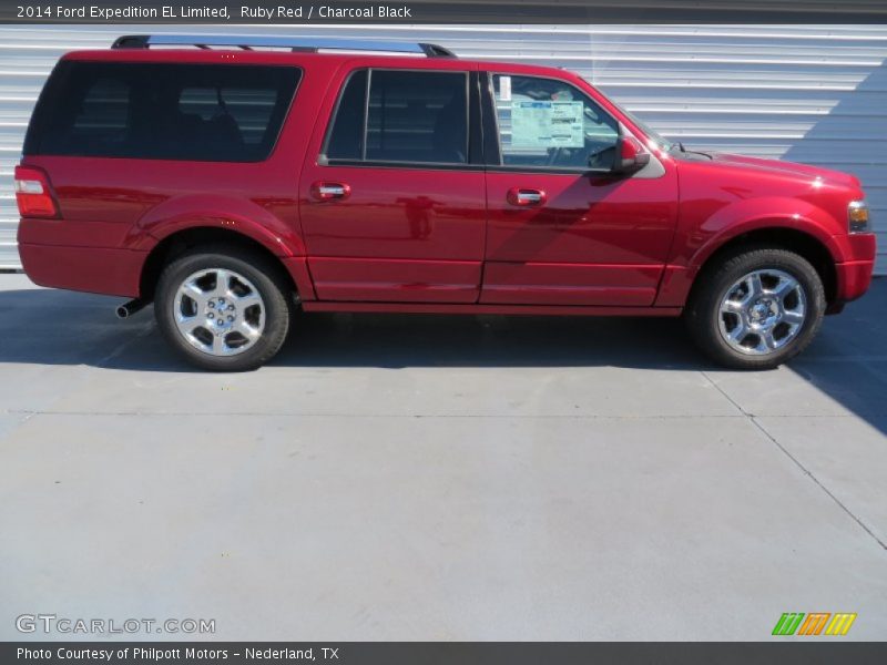 Ruby Red / Charcoal Black 2014 Ford Expedition EL Limited