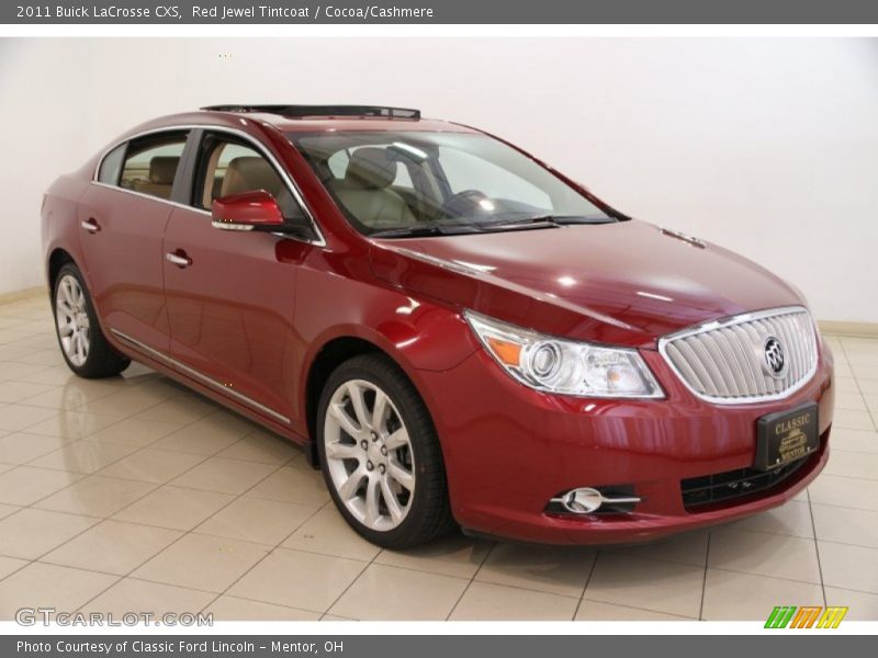 Red Jewel Tintcoat / Cocoa/Cashmere 2011 Buick LaCrosse CXS