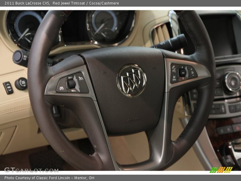 Red Jewel Tintcoat / Cocoa/Cashmere 2011 Buick LaCrosse CXS