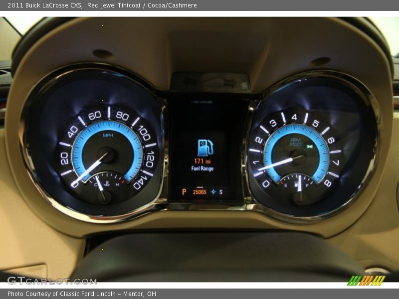 Red Jewel Tintcoat / Cocoa/Cashmere 2011 Buick LaCrosse CXS