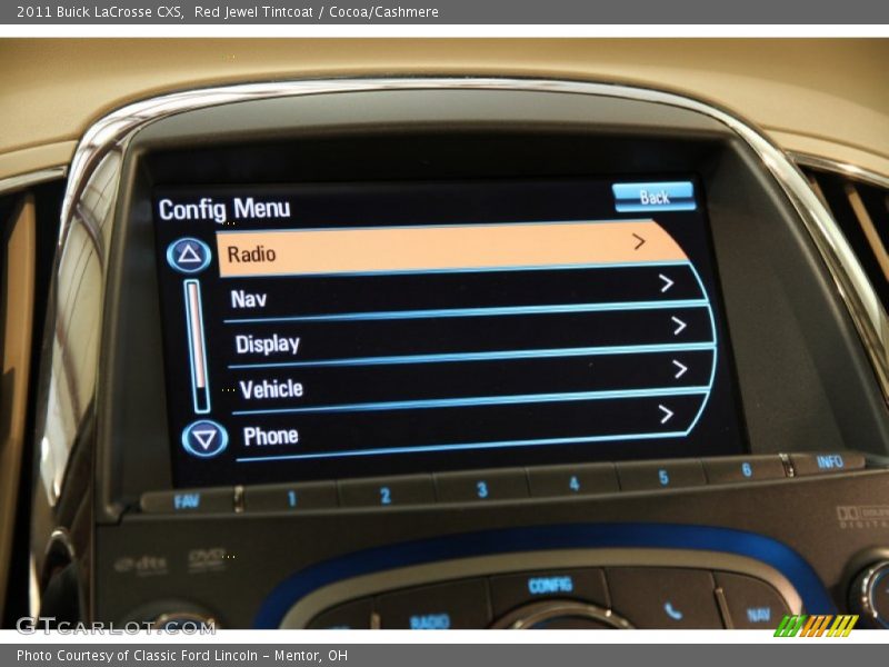Red Jewel Tintcoat / Cocoa/Cashmere 2011 Buick LaCrosse CXS
