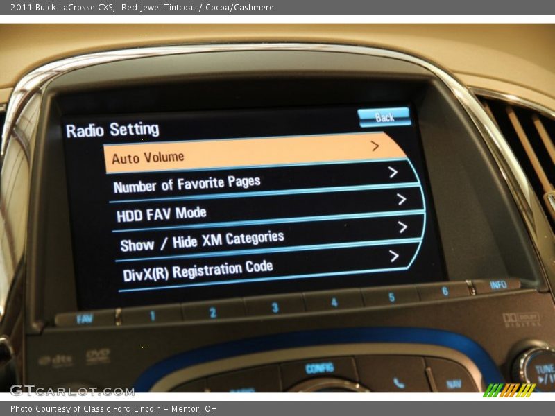 Red Jewel Tintcoat / Cocoa/Cashmere 2011 Buick LaCrosse CXS