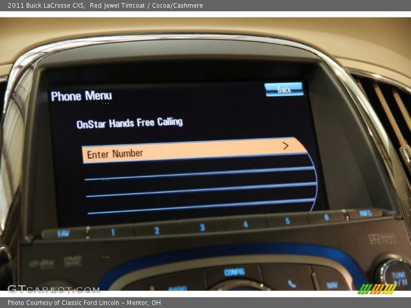 Red Jewel Tintcoat / Cocoa/Cashmere 2011 Buick LaCrosse CXS