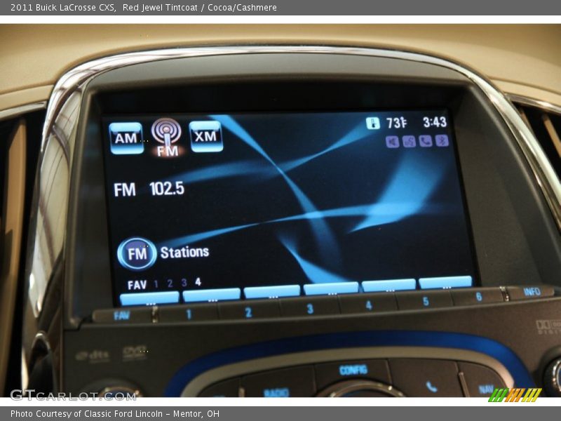 Red Jewel Tintcoat / Cocoa/Cashmere 2011 Buick LaCrosse CXS