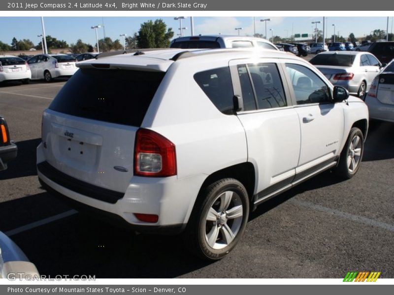 Bright White / Dark Slate Gray 2011 Jeep Compass 2.4 Latitude 4x4