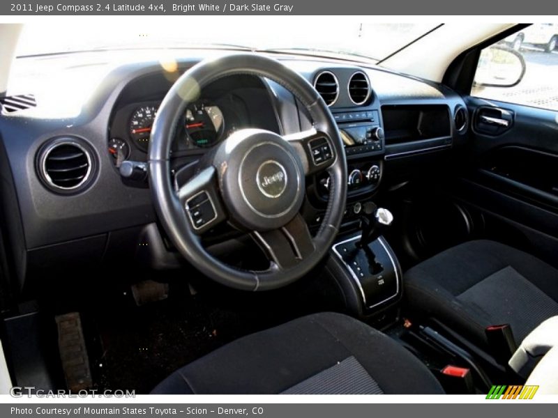 Bright White / Dark Slate Gray 2011 Jeep Compass 2.4 Latitude 4x4