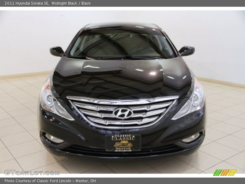 Midnight Black / Black 2011 Hyundai Sonata SE