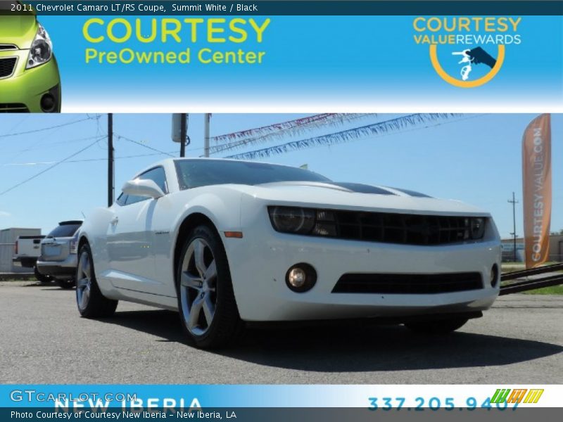 Summit White / Black 2011 Chevrolet Camaro LT/RS Coupe