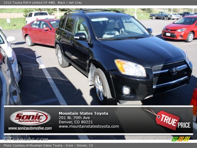 Black / Ash Gray 2010 Toyota RAV4 Limited V6 4WD