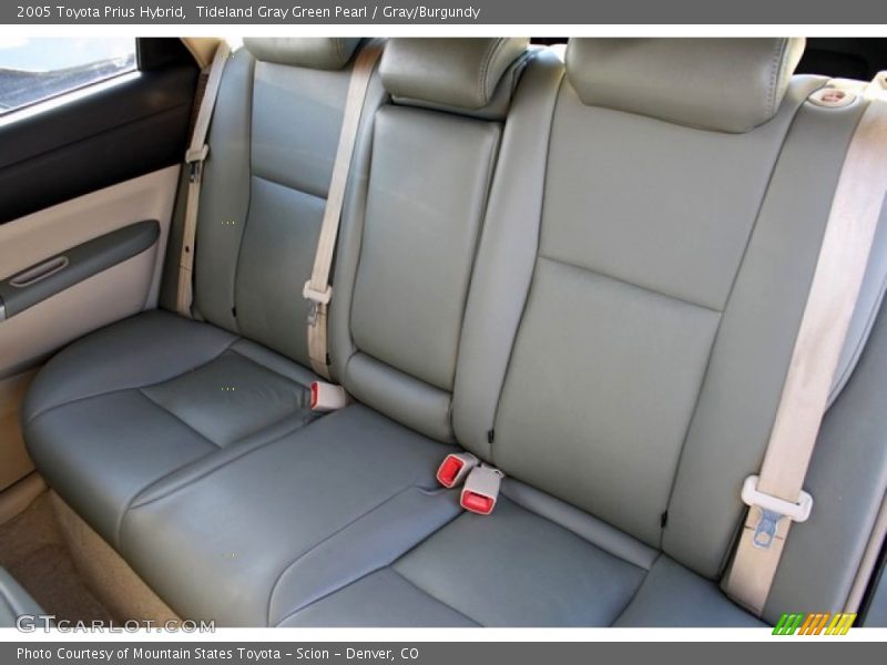 Tideland Gray Green Pearl / Gray/Burgundy 2005 Toyota Prius Hybrid
