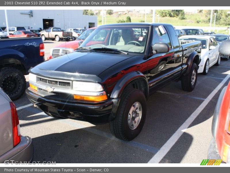 Black Onyx / Medium Gray 2003 Chevrolet S10 ZR2 Extended Cab 4x4