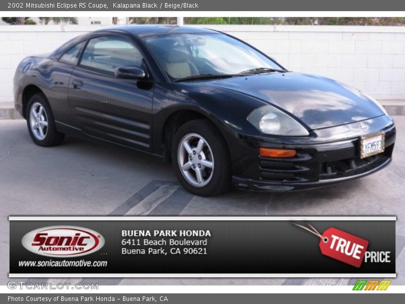 Kalapana Black / Beige/Black 2002 Mitsubishi Eclipse RS Coupe