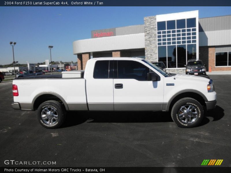 Oxford White / Tan 2004 Ford F150 Lariat SuperCab 4x4