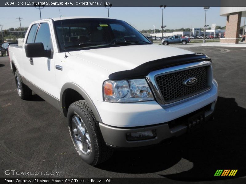 Oxford White / Tan 2004 Ford F150 Lariat SuperCab 4x4