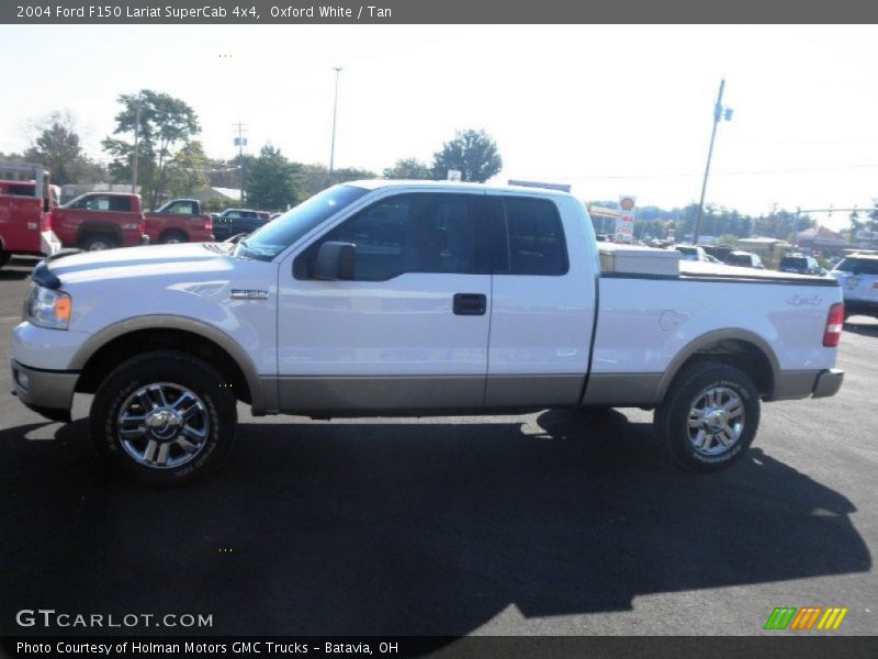 Oxford White / Tan 2004 Ford F150 Lariat SuperCab 4x4