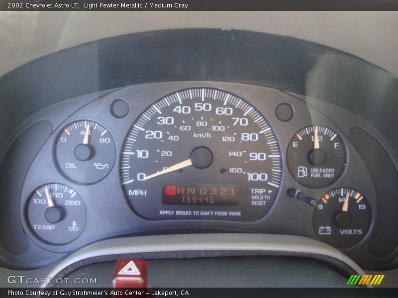  2002 Astro LT LT Gauges