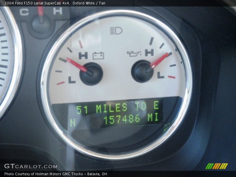 Oxford White / Tan 2004 Ford F150 Lariat SuperCab 4x4
