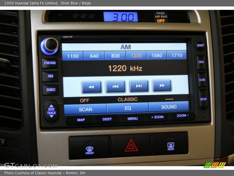 Silver Blue / Beige 2009 Hyundai Santa Fe Limited