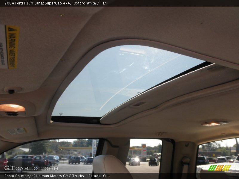 Oxford White / Tan 2004 Ford F150 Lariat SuperCab 4x4