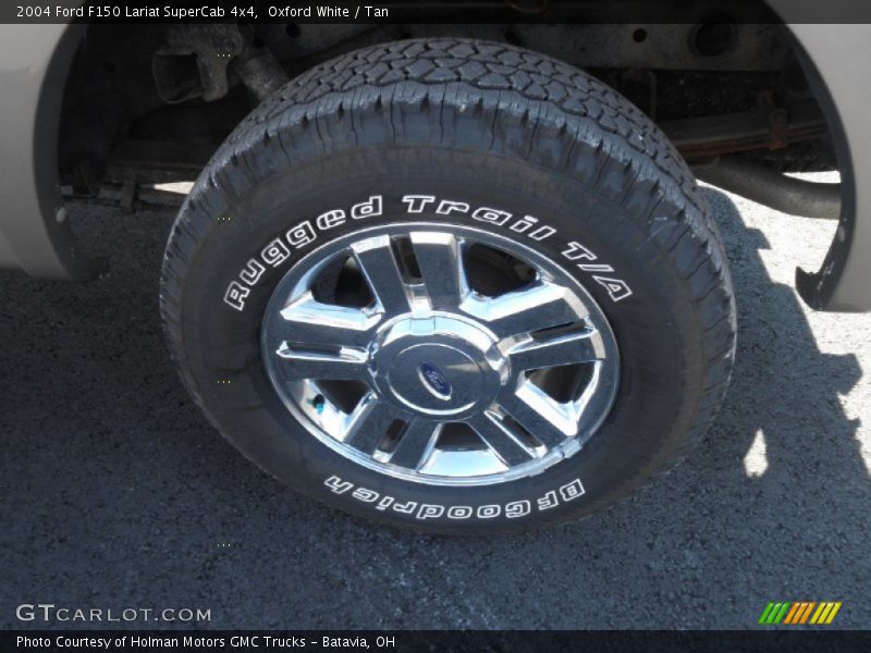 Oxford White / Tan 2004 Ford F150 Lariat SuperCab 4x4
