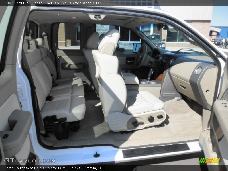 Oxford White / Tan 2004 Ford F150 Lariat SuperCab 4x4