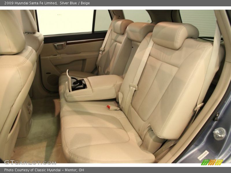 Silver Blue / Beige 2009 Hyundai Santa Fe Limited