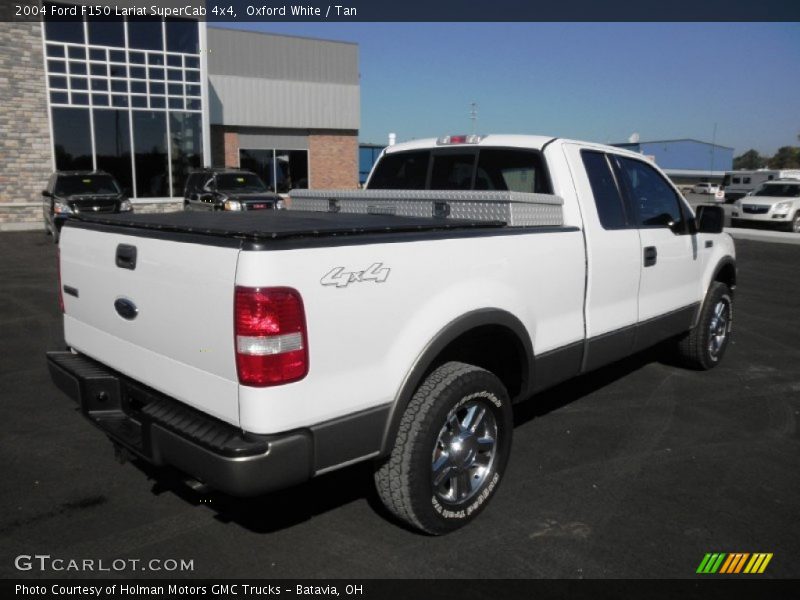 Oxford White / Tan 2004 Ford F150 Lariat SuperCab 4x4