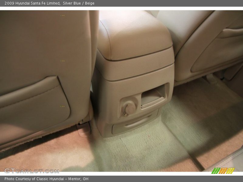 Silver Blue / Beige 2009 Hyundai Santa Fe Limited