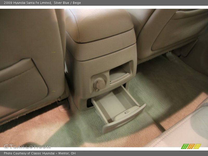 Silver Blue / Beige 2009 Hyundai Santa Fe Limited