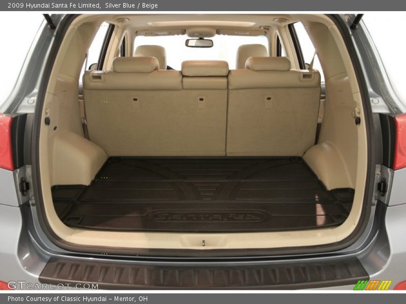 Silver Blue / Beige 2009 Hyundai Santa Fe Limited