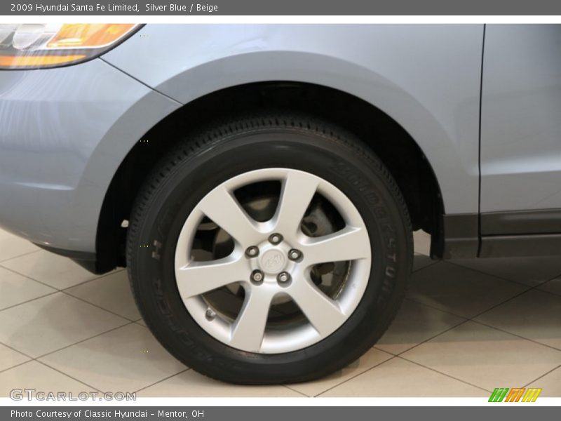 Silver Blue / Beige 2009 Hyundai Santa Fe Limited