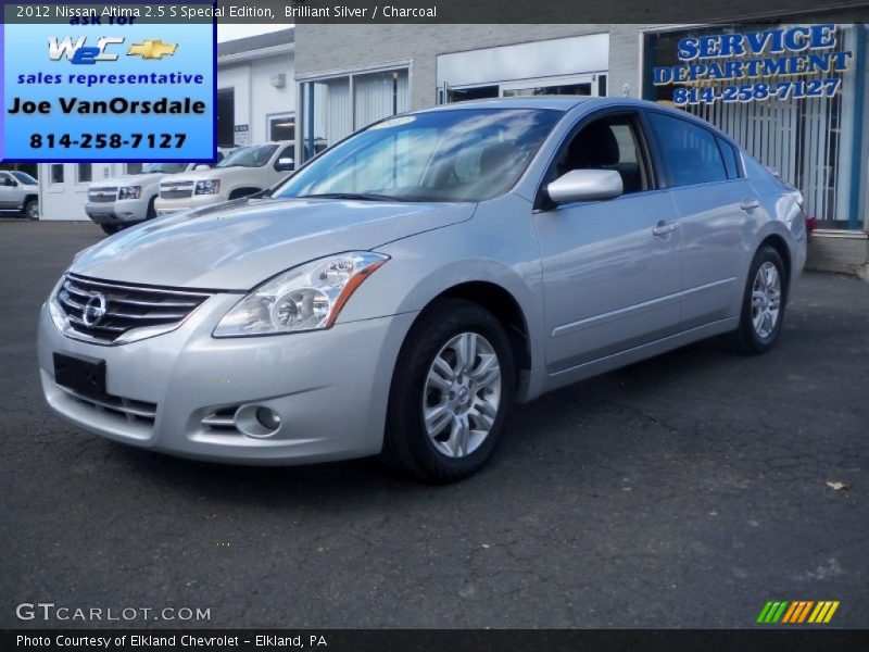 Brilliant Silver / Charcoal 2012 Nissan Altima 2.5 S Special Edition