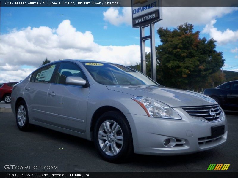 Brilliant Silver / Charcoal 2012 Nissan Altima 2.5 S Special Edition